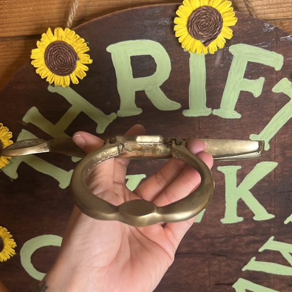 Vintage Brass Whale Door Knocker Outside Decor Home Nautical Sea Fish Ocean MCM - Picture 5 of 7